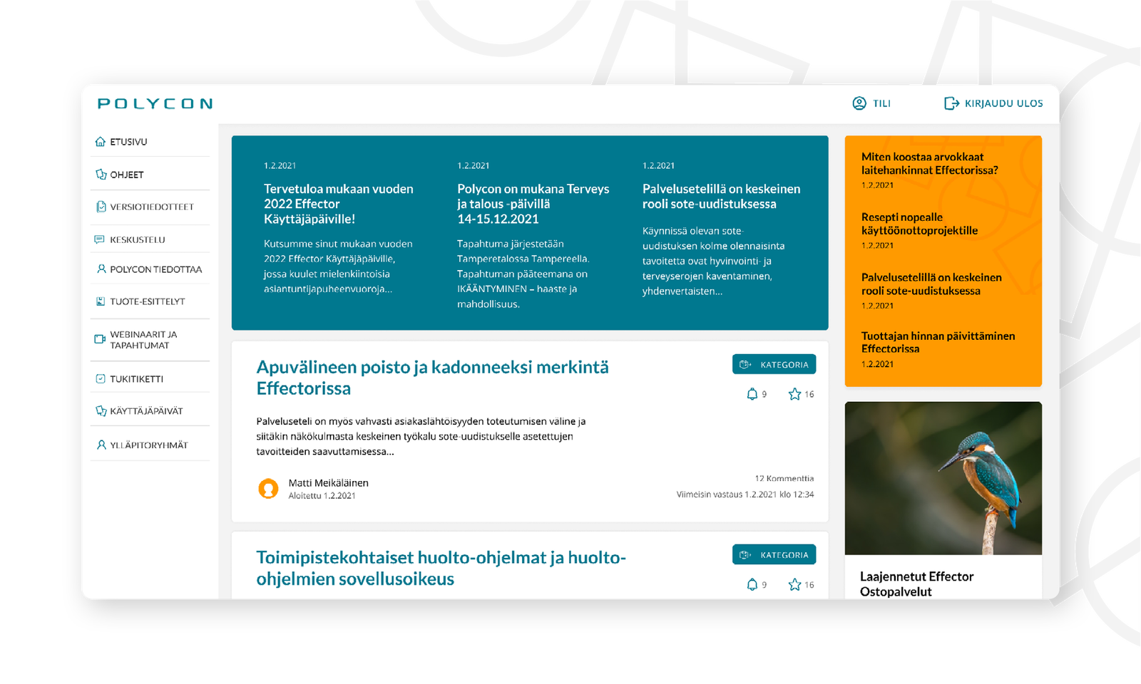 Polycon asiakasportaali